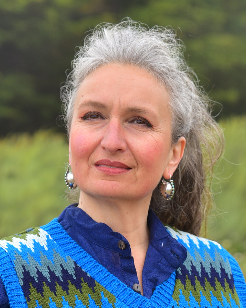 Tibetan Bucket Earrings with Stones
