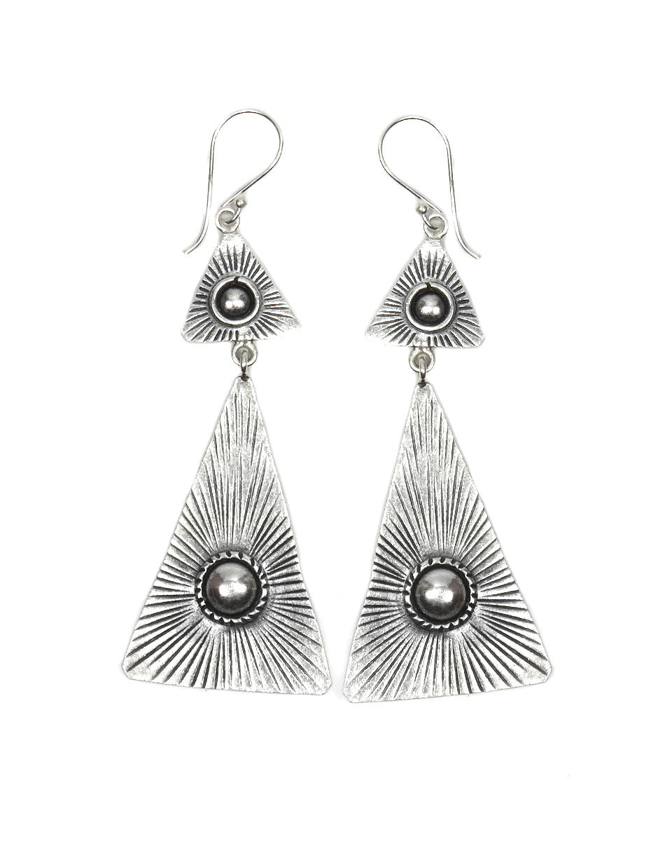 Tribal Pyramid Earrings
