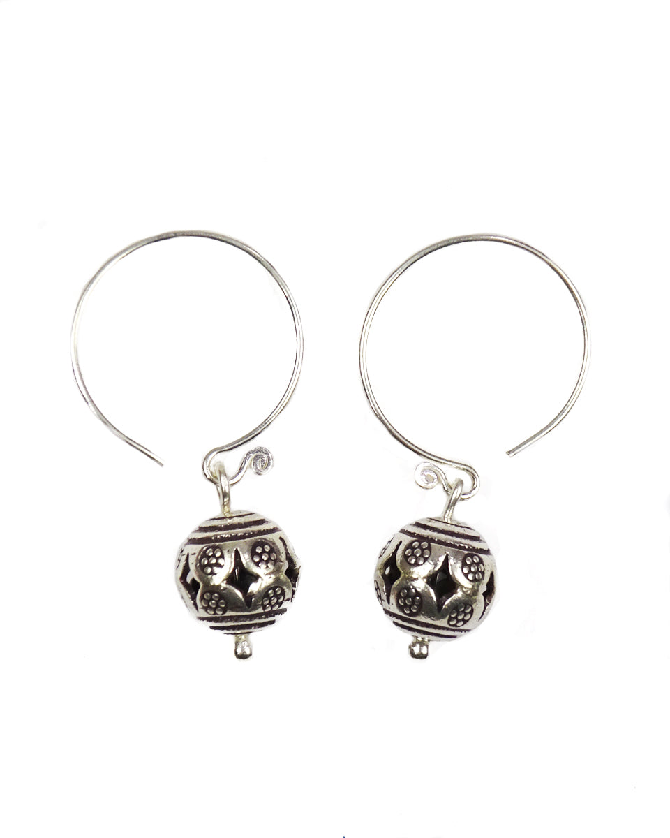 Tribal Earring - Bead on Wire