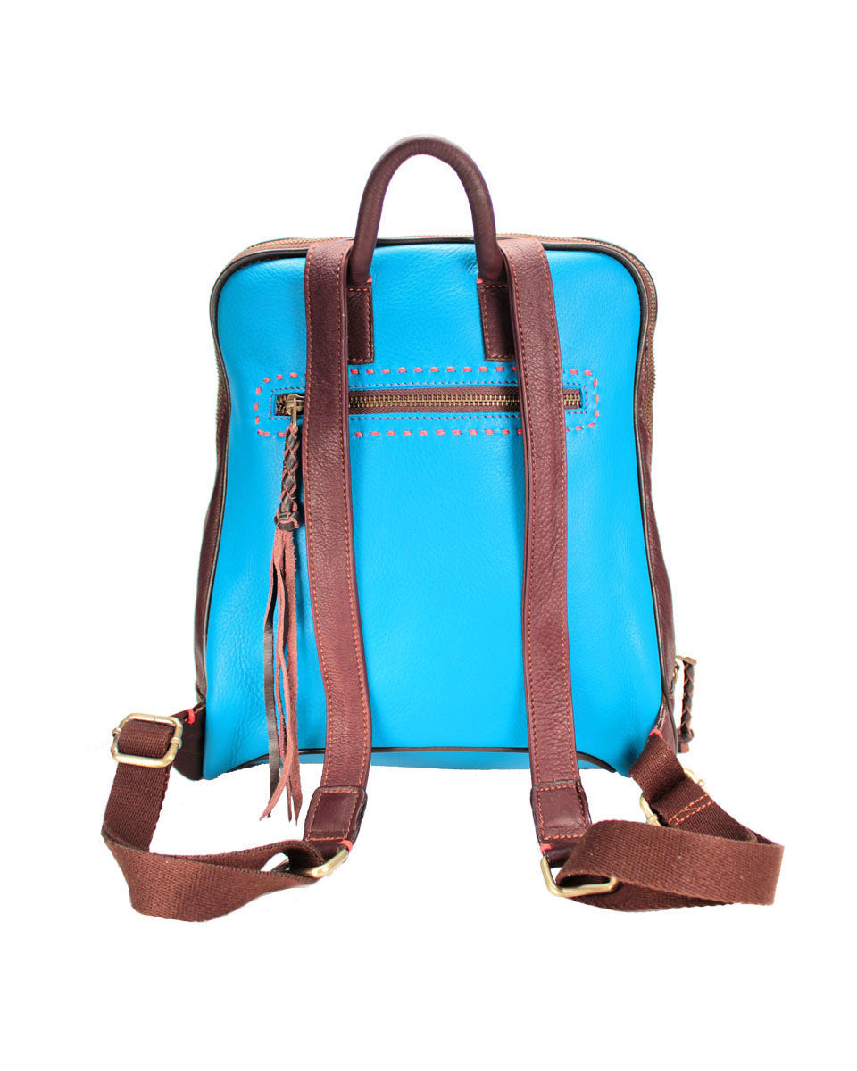 Tribal Leather Backpack