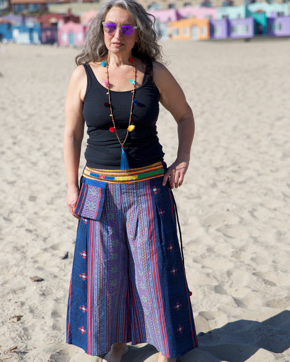 Tribal Hmong Gaucho Pants