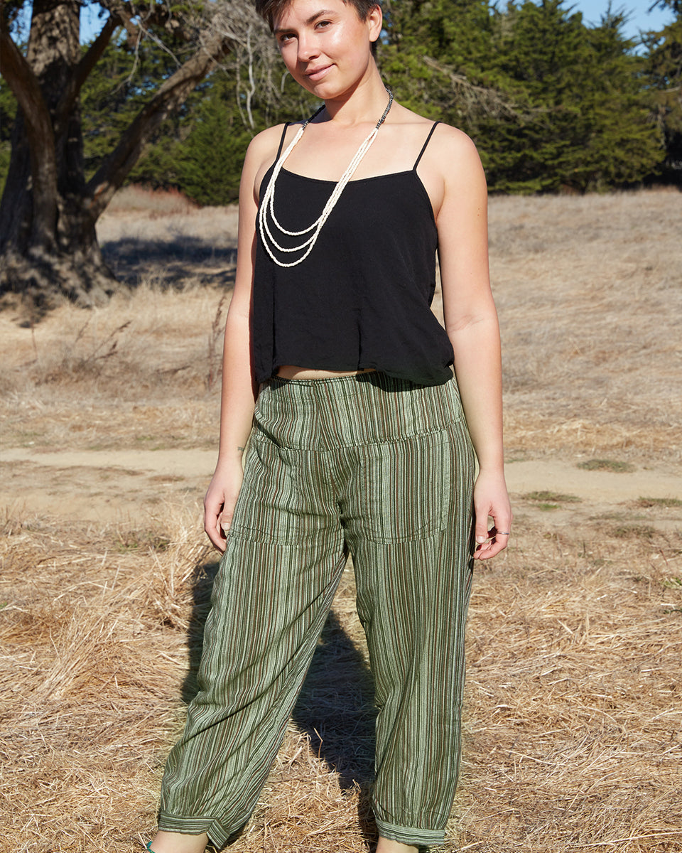 Striped Pocket Kurta Pants