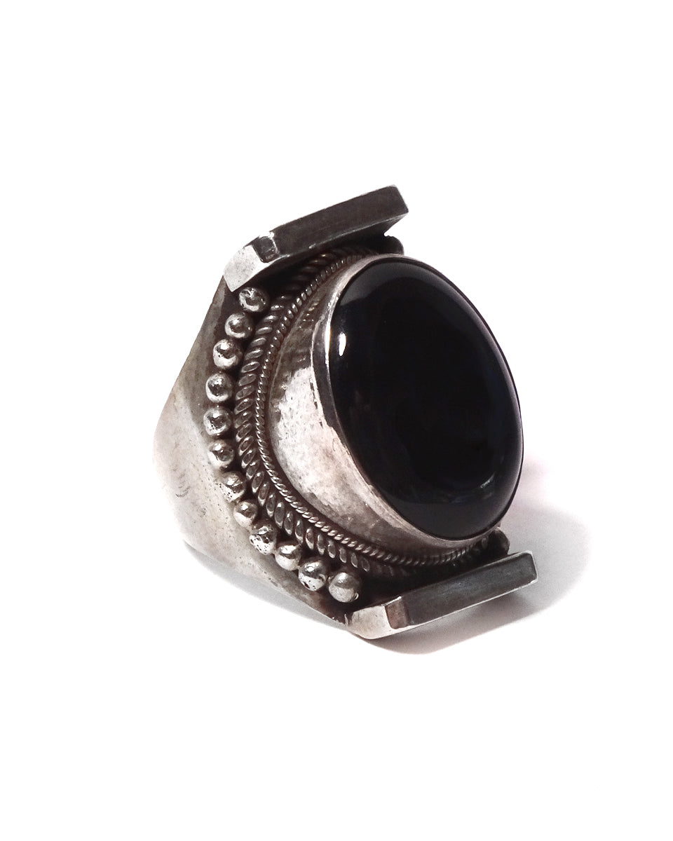 Large Stone Saddle Ring