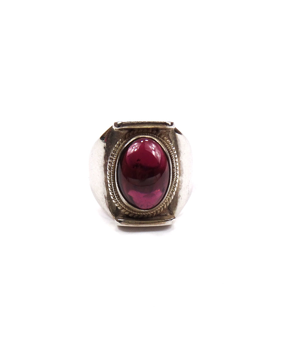 Saddle Ring with Stone