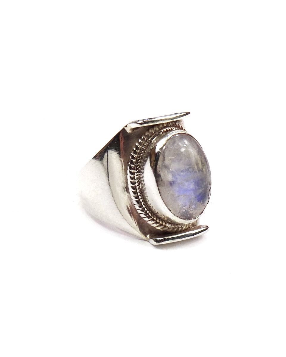 Saddle Ring with Stone