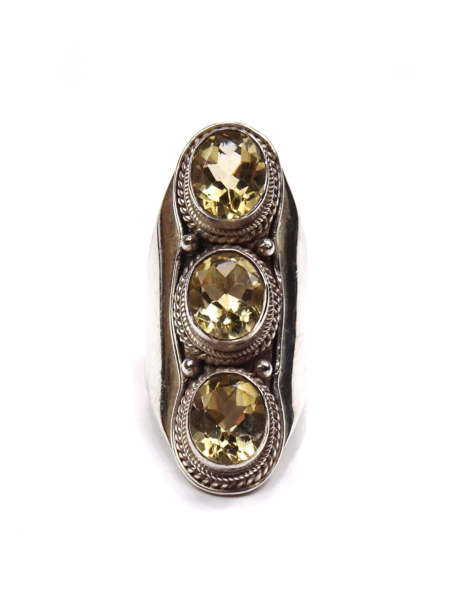 Simple Triple Stone Ring