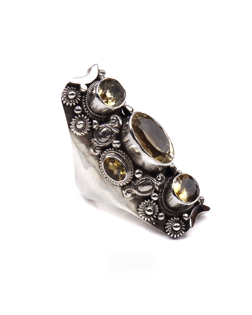 5-Stone Floral Ring