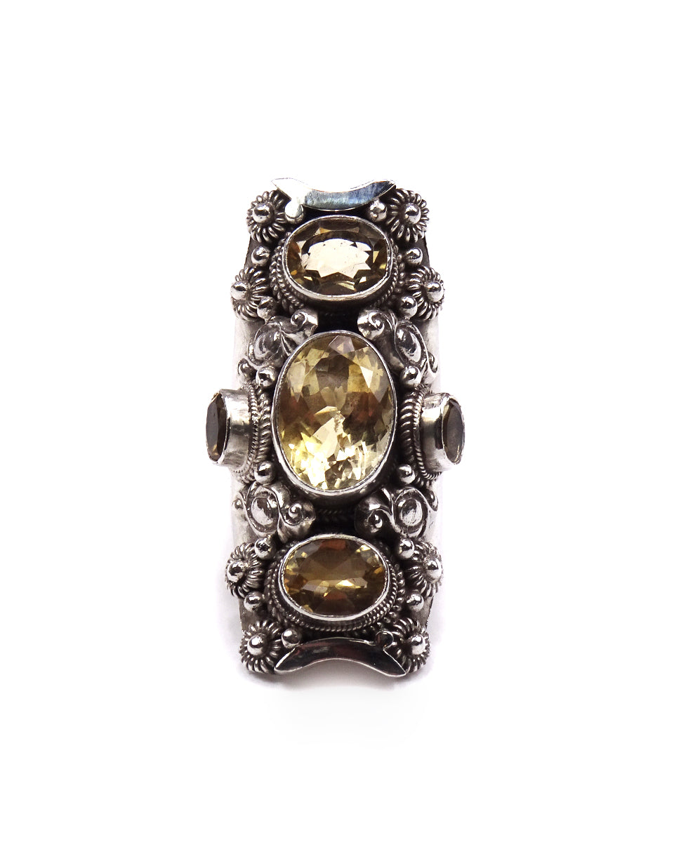 5-Stone Floral Ring