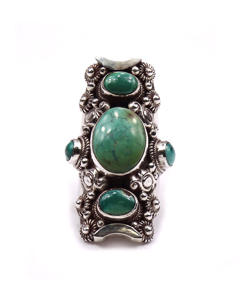 5-Stone Floral Ring