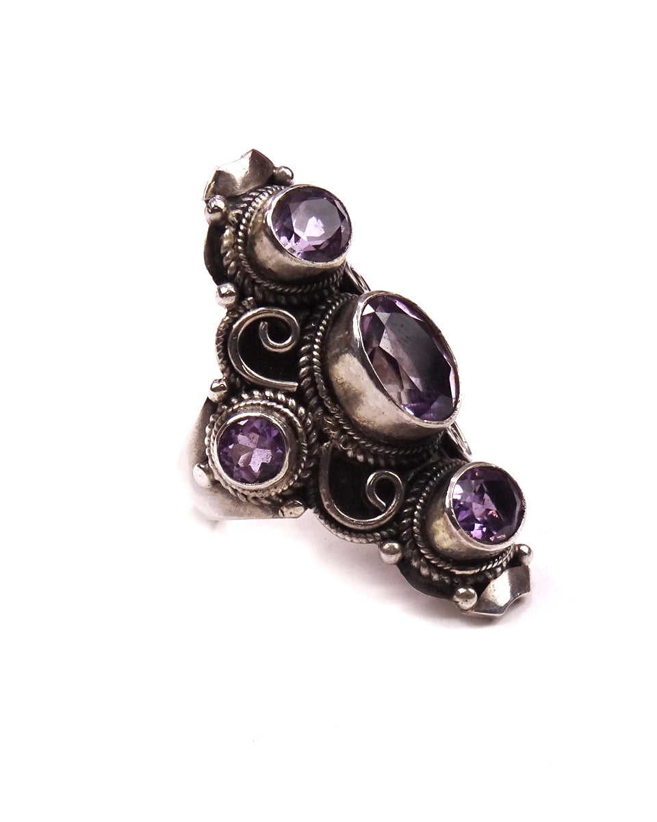5-Stone Spiral Ring