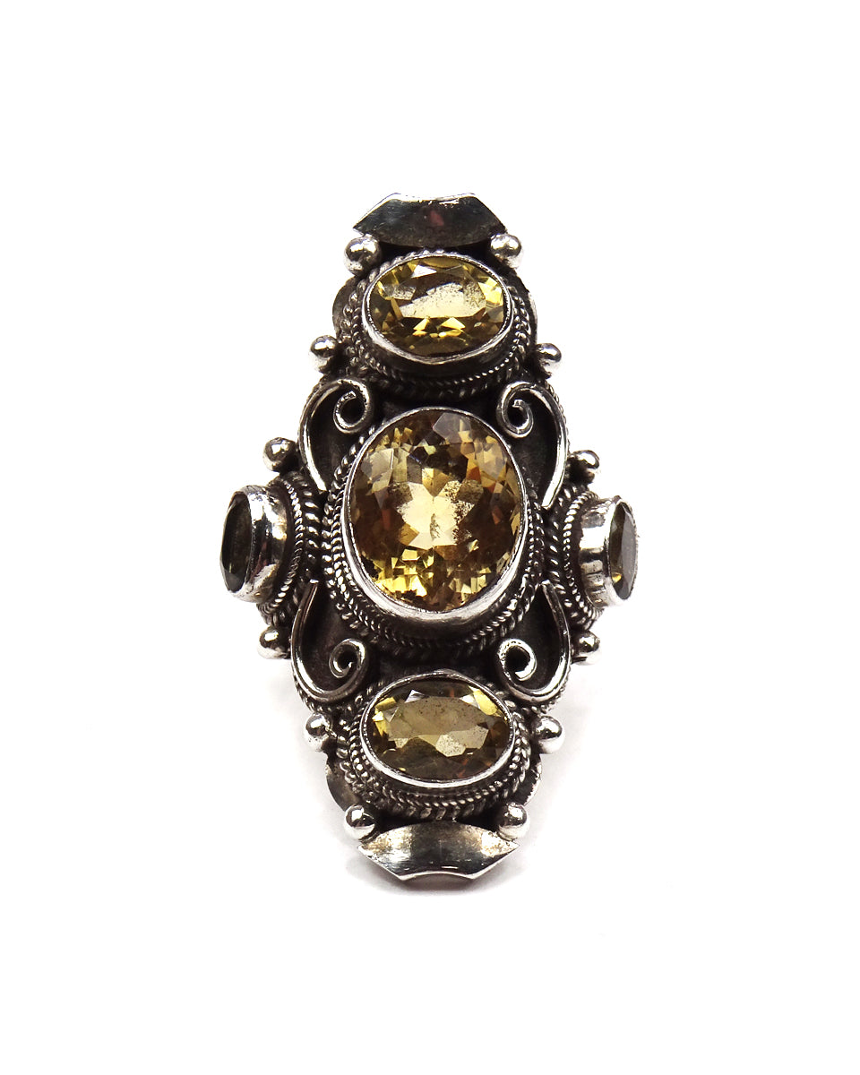 5-Stone Spiral Ring