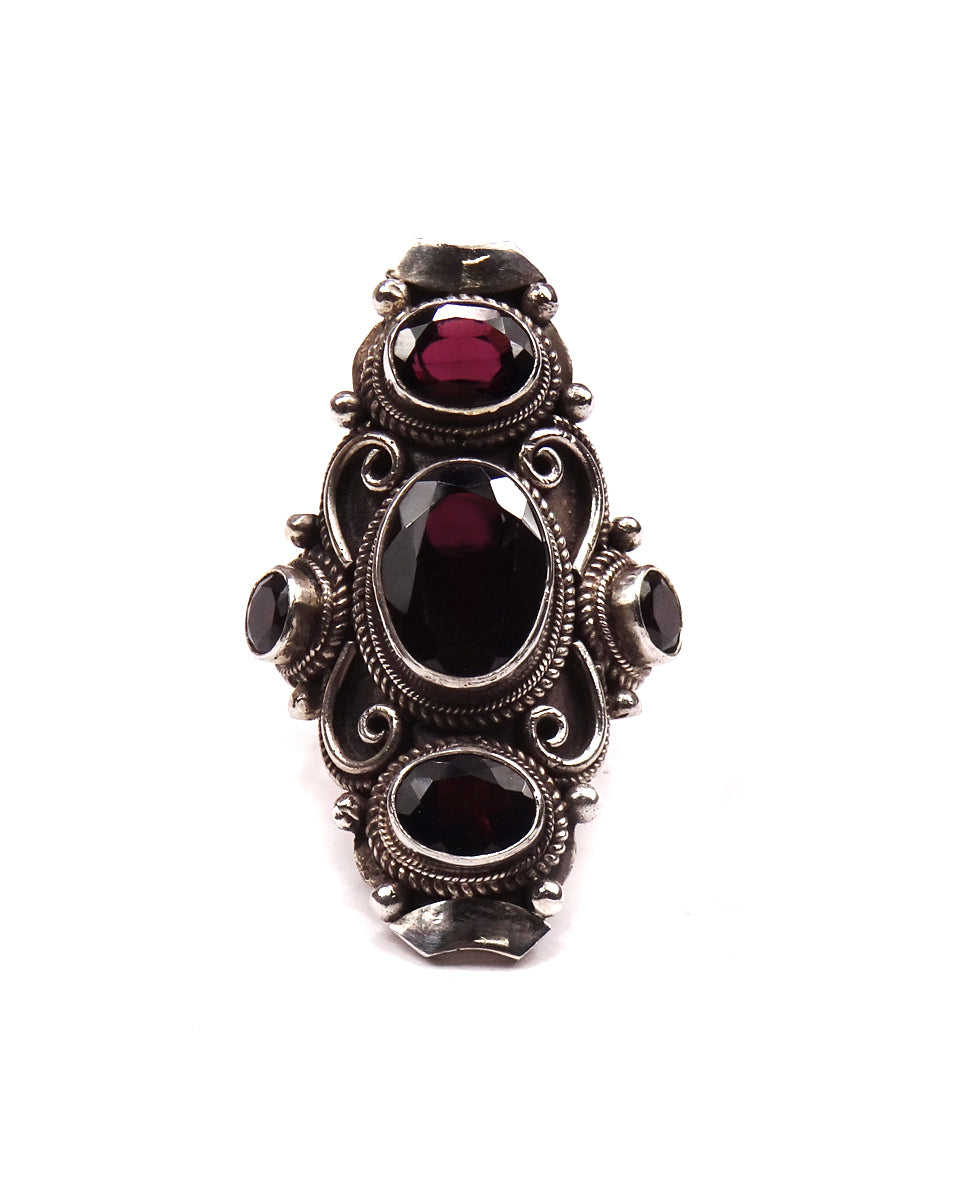 5-Stone Spiral Ring
