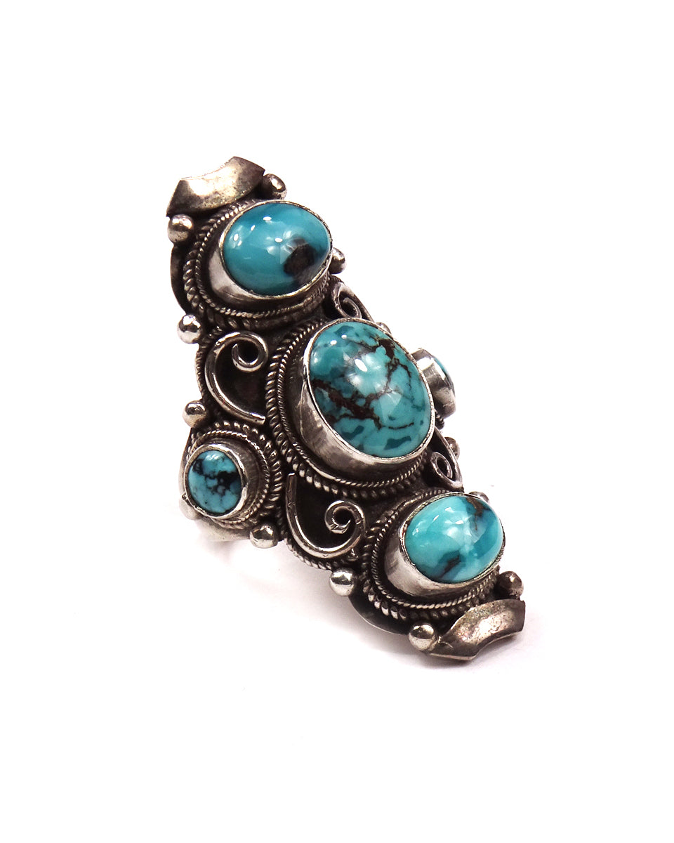 5-Stone Spiral Ring