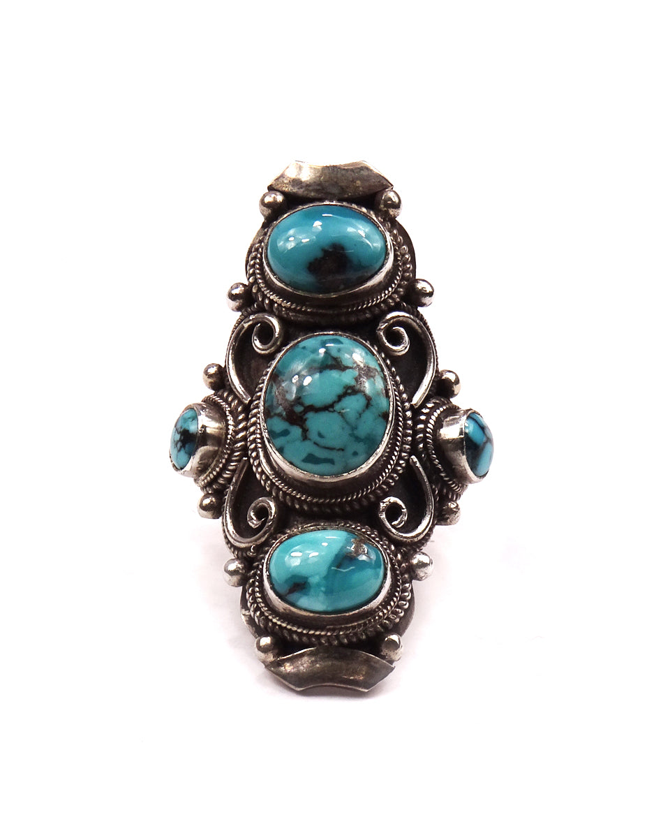 5-Stone Spiral Ring