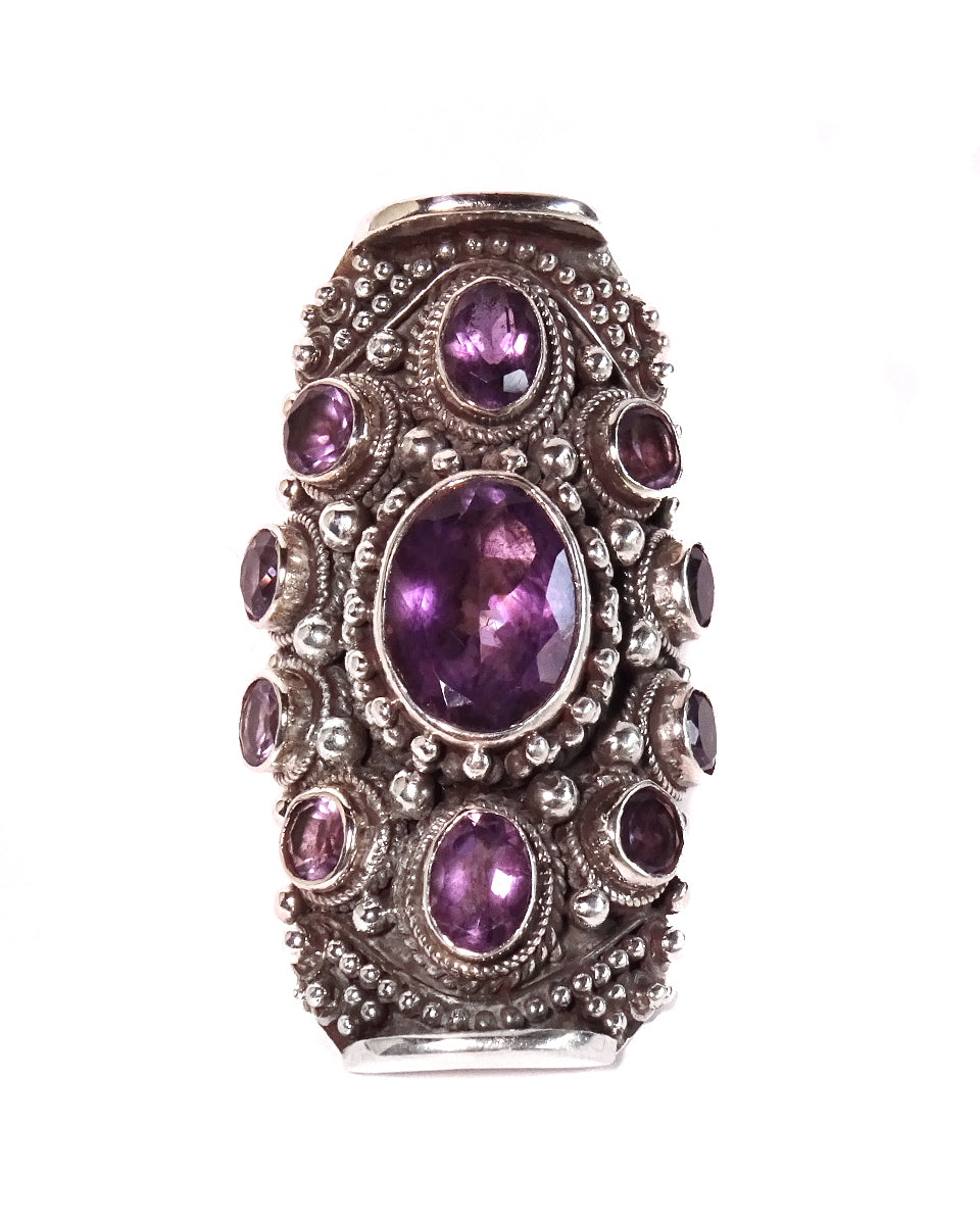 11-Stone Saddle Ring