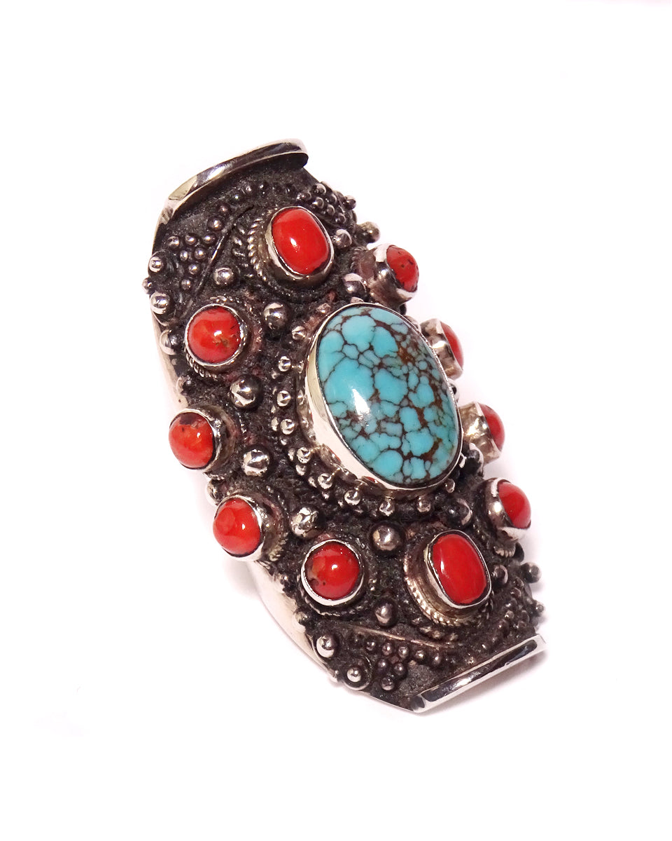 11-Stone Saddle Ring