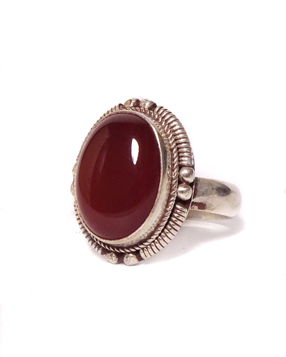Simple Ring with Oval Stone