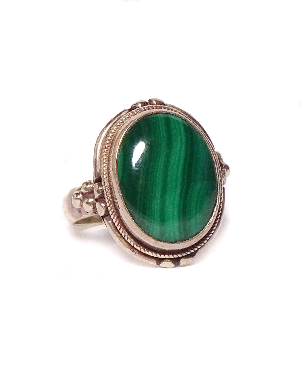 Simple Ring with Oval Stone