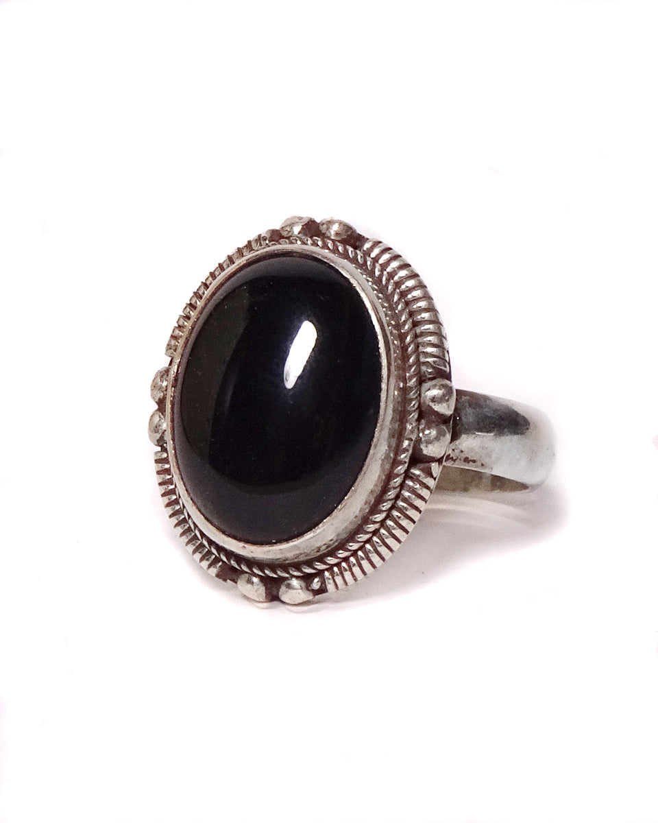 Simple Ring with Oval Stone