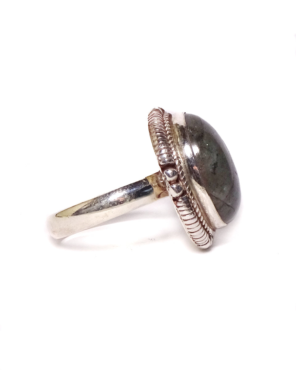 Simple Ring with Oval Stone