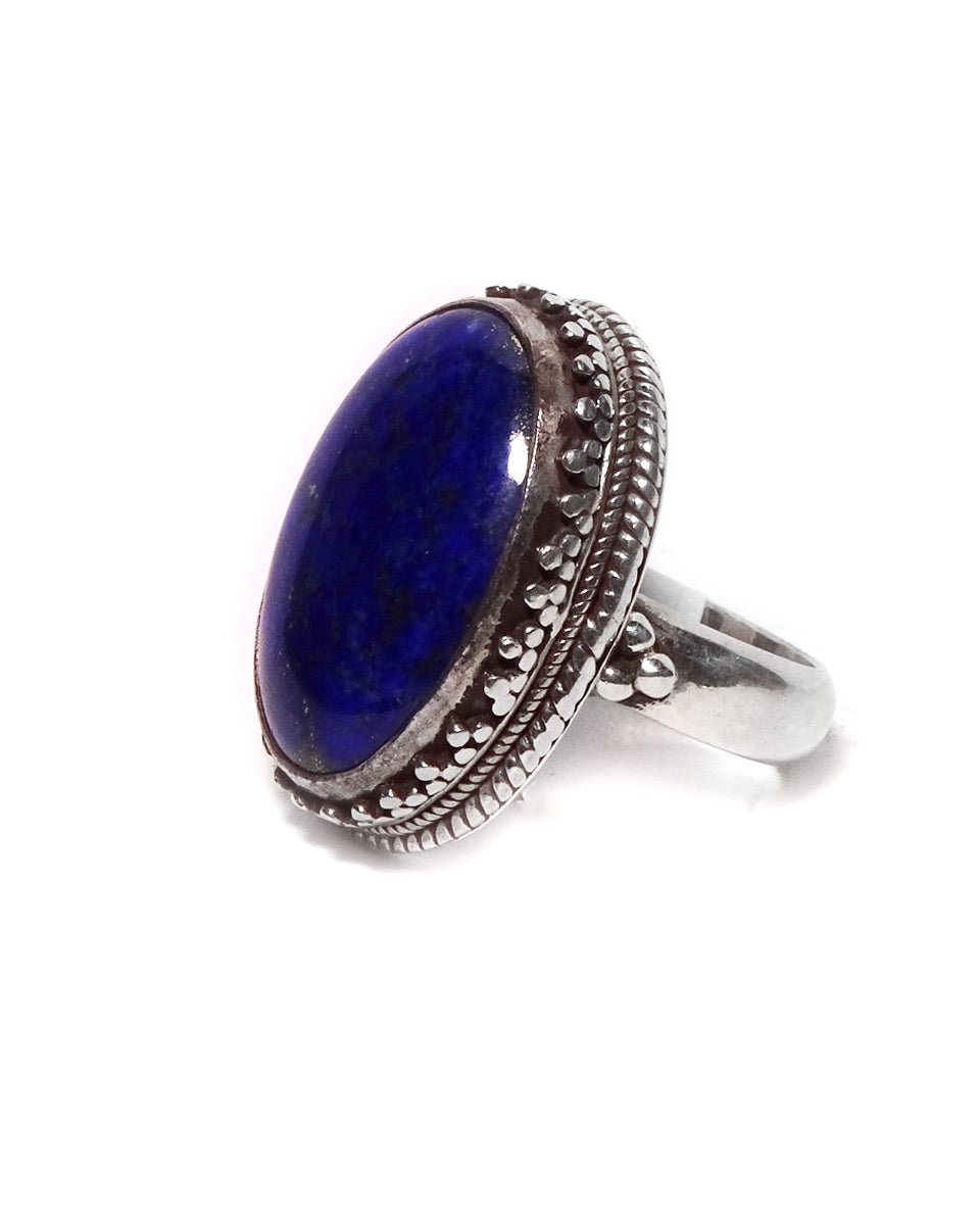 Double Rope Ring with Stone