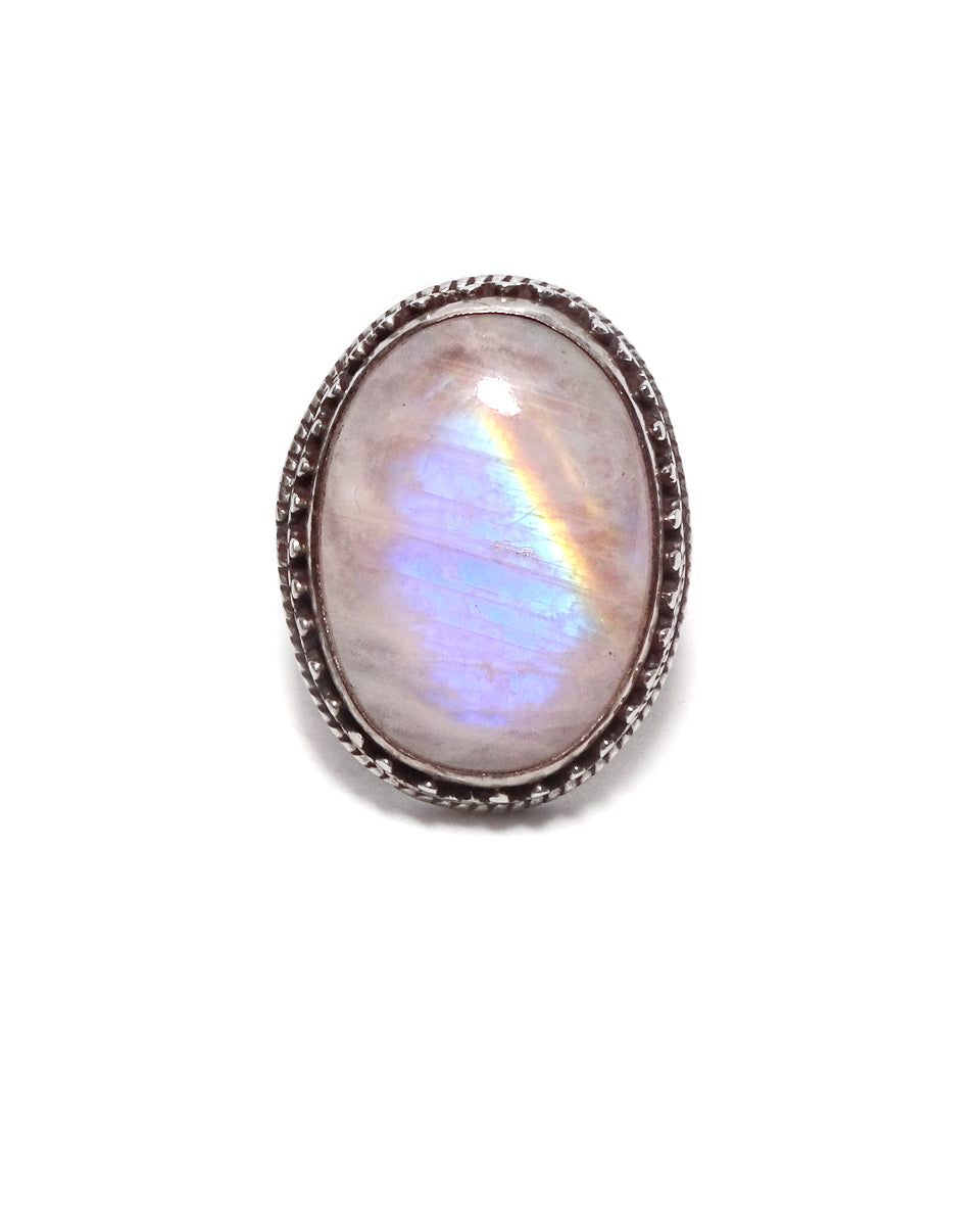 Double Rope Ring with Stone