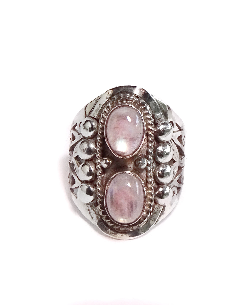 Double Stone Jali Ring