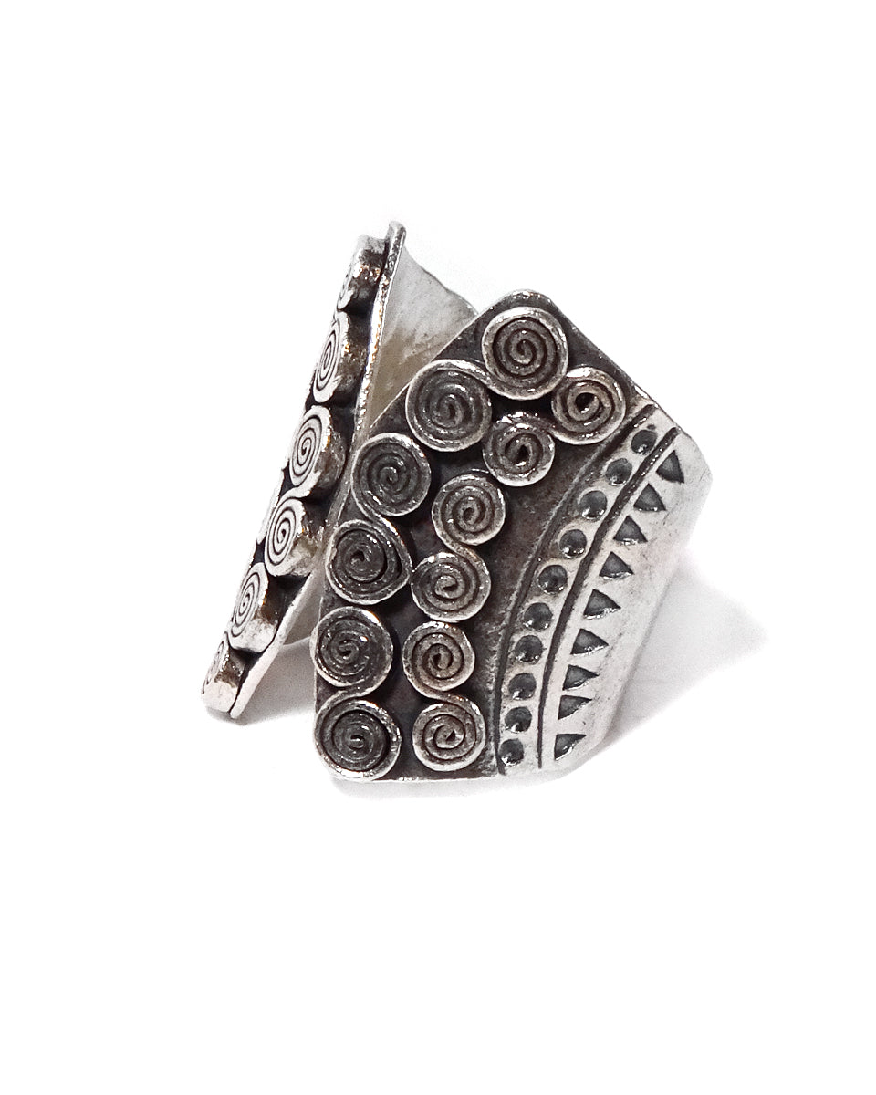 Spiral Tribal Butterfly Ring