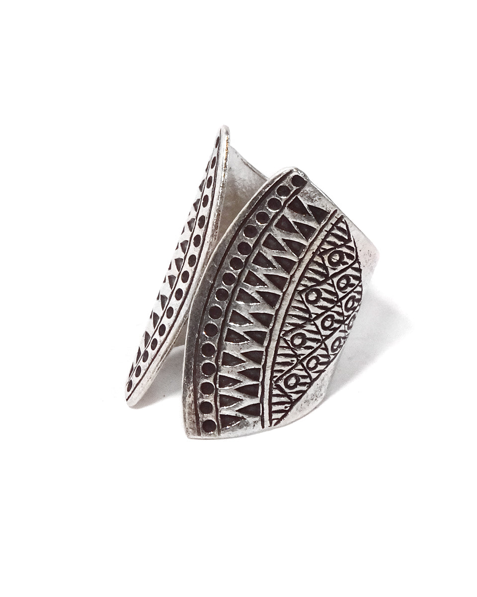 Zig Zag Tribal Butterfly Ring
