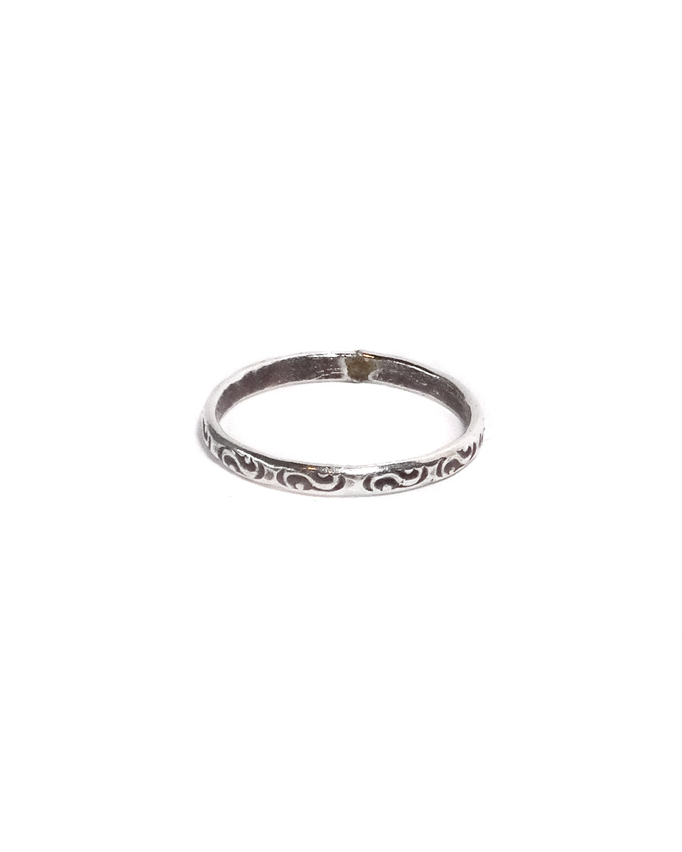 Stamped Tribal Band Ring