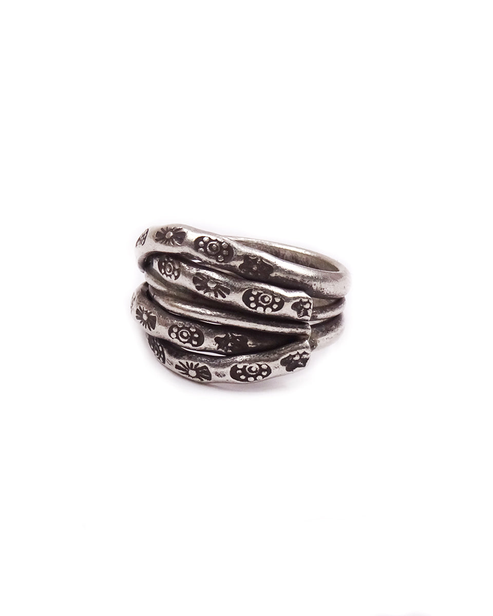 Layered Stack Tribal Ring