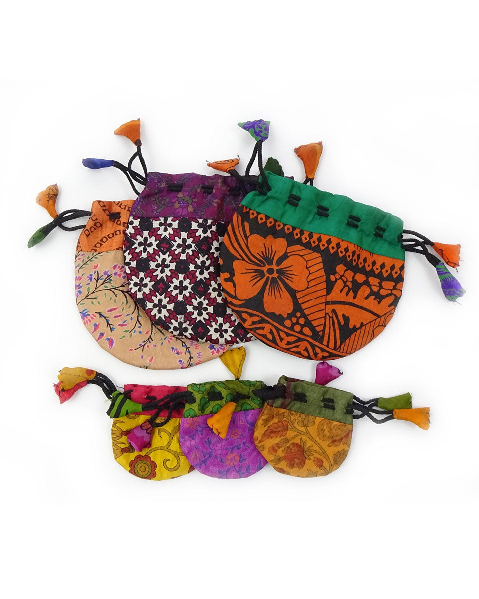 Silk Drawstring Pouch (pack of 12)