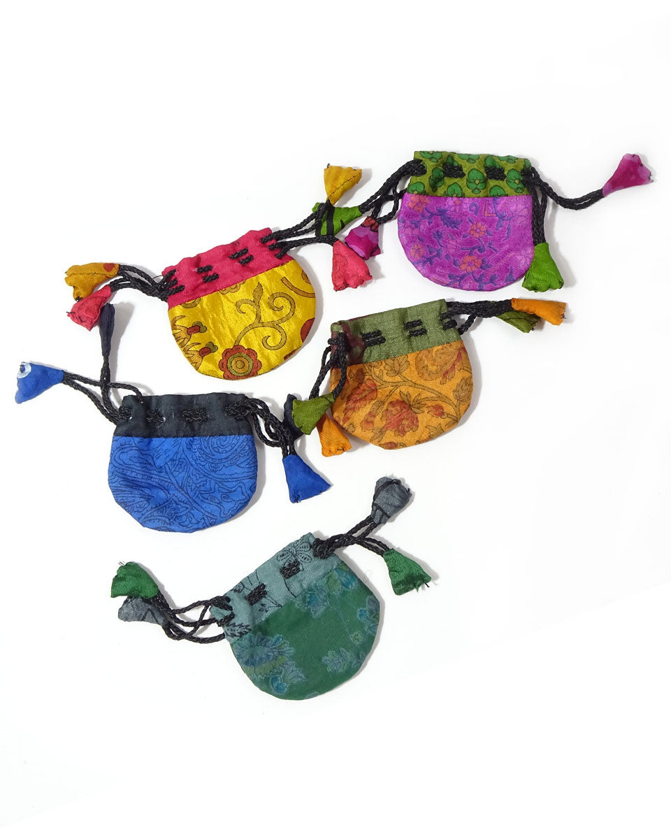Silk Drawstring Pouch (pack of 12)