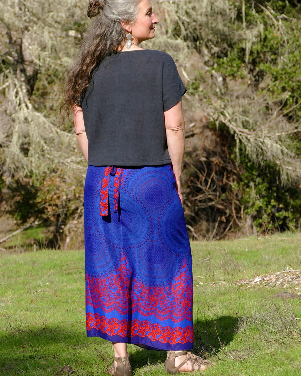 Vivid Floral Mandala Sarong