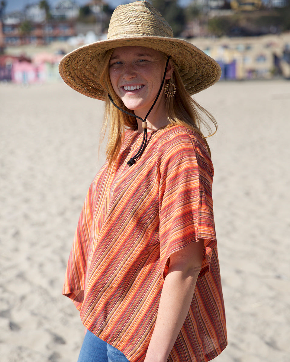 Striped Cotton Box Top