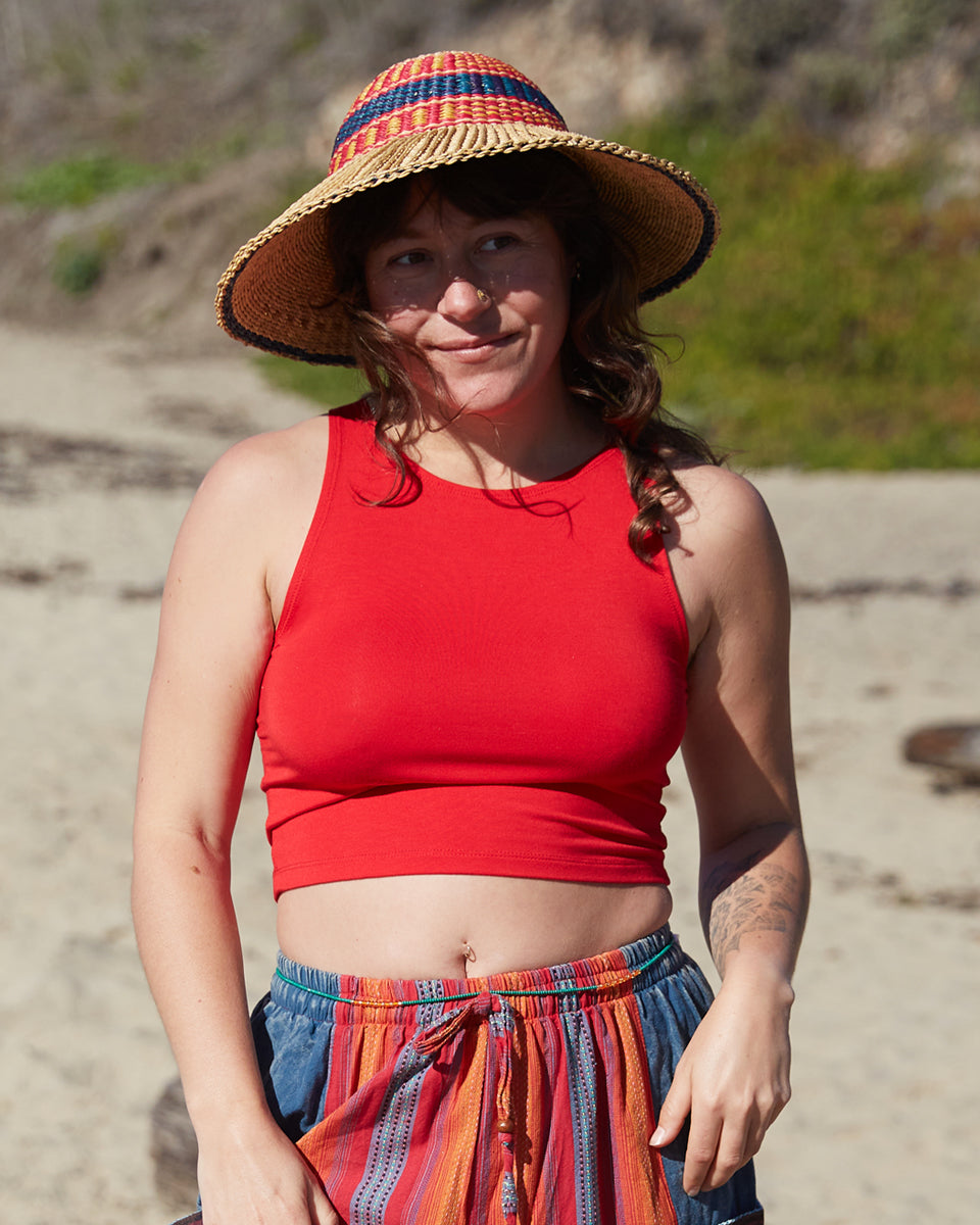 High Neck Crop Top