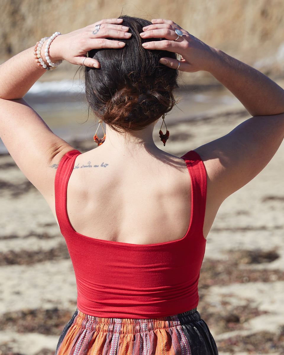 Square Neck Crop Top