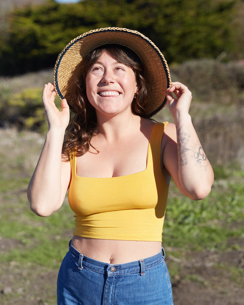 Square Neck Crop Top