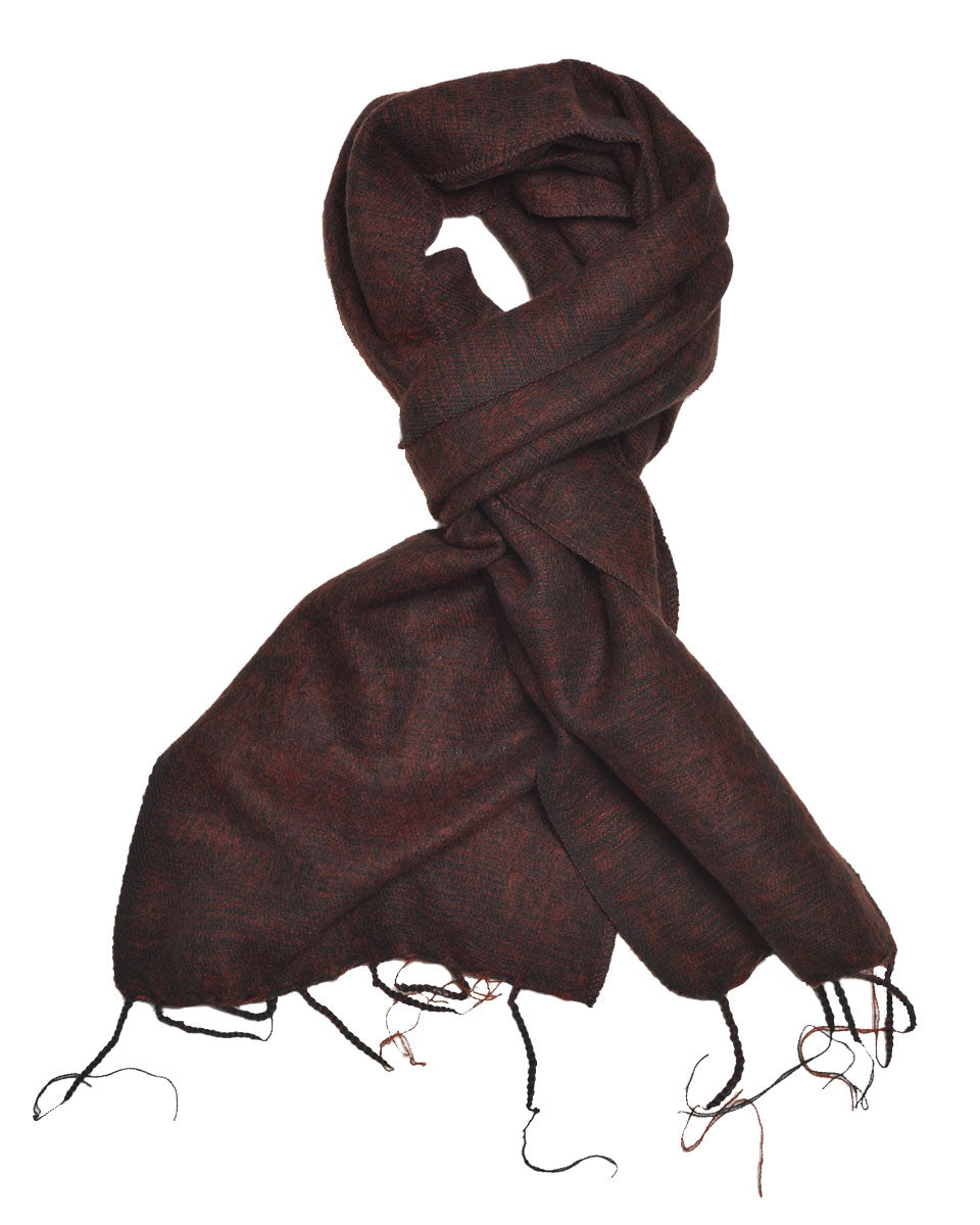Brushed Woven Scarf in Coffee