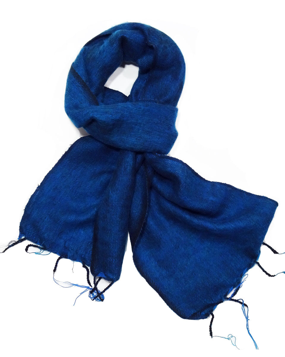 Brushed Woven Scarf in Peacock