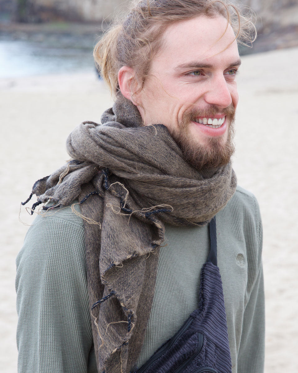 Brushed Woven Shawl in Cedar