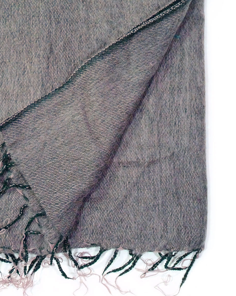 Brushed Woven Blanket in Smoke