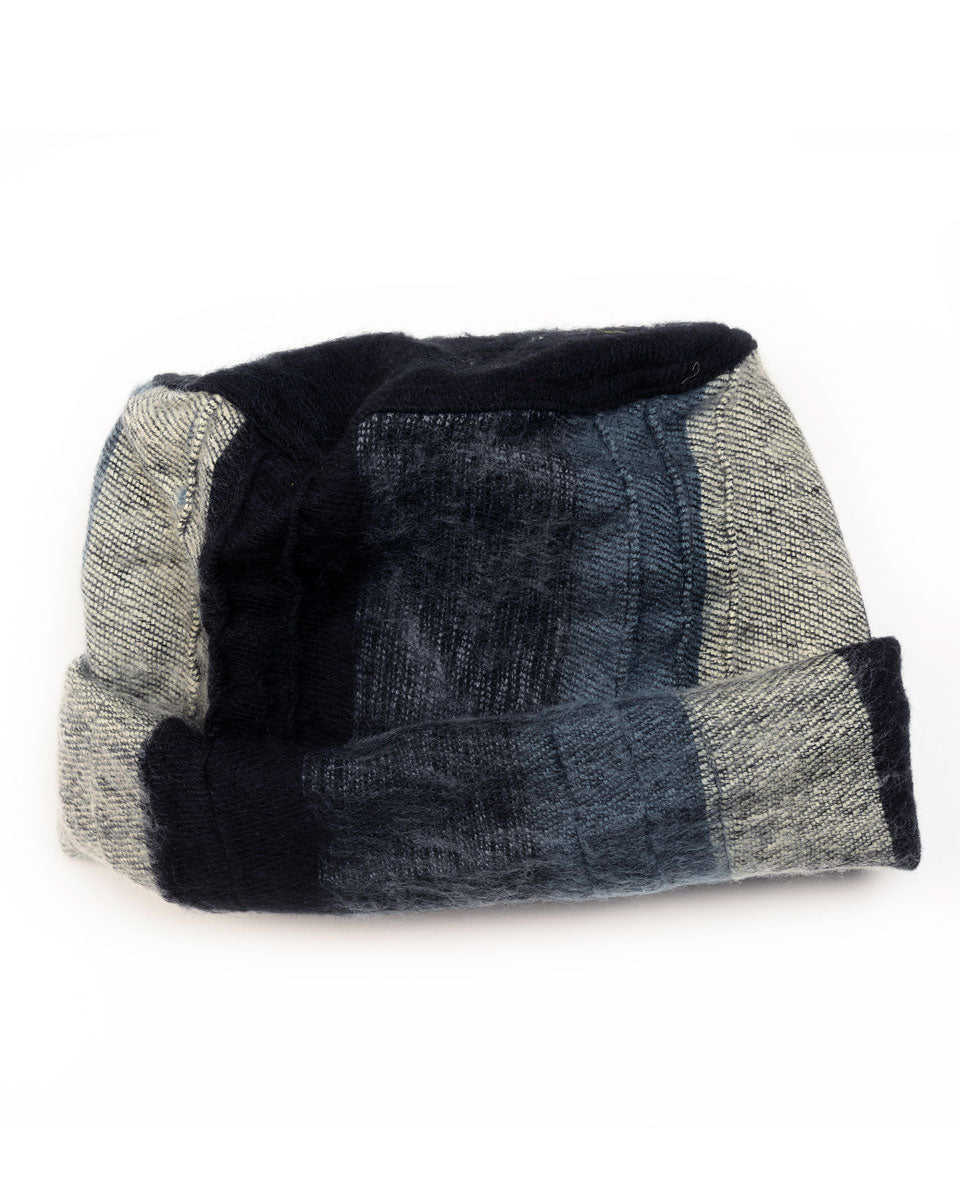 Striped Brushed Woven Pashtun Hat