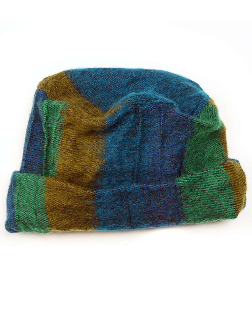 Striped Brushed Woven Pashtun Hat