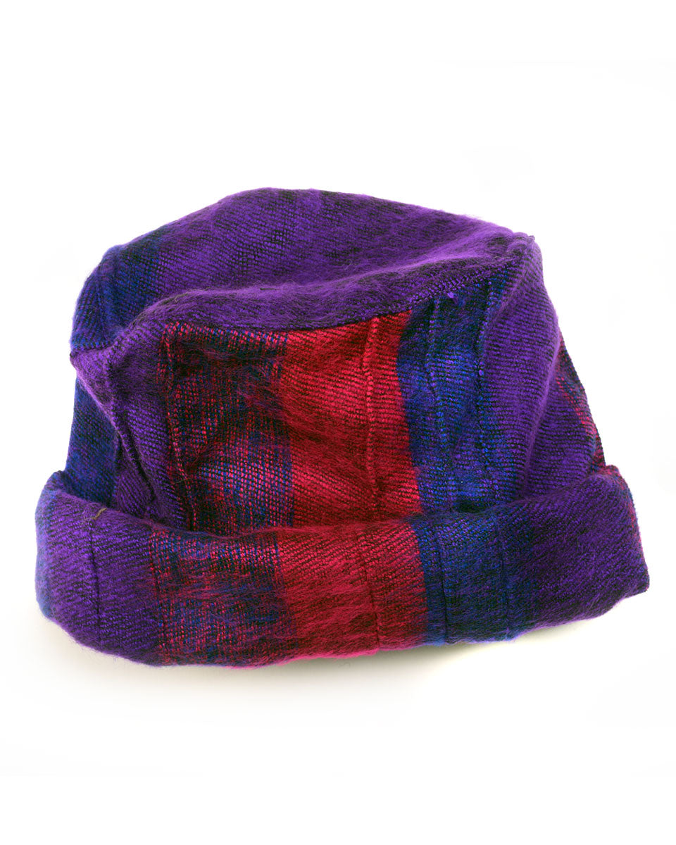 Striped Brushed Woven Pashtun Hat