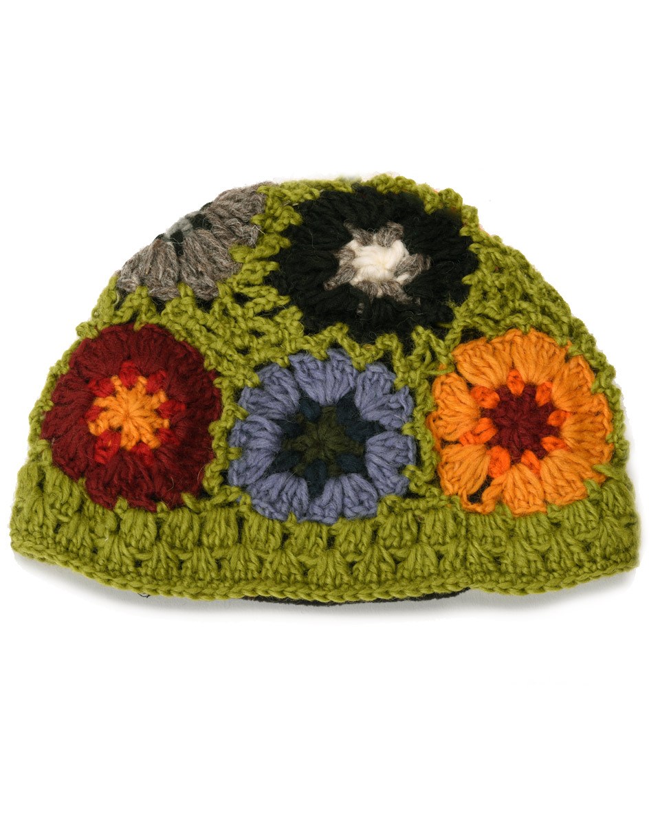 Crochet Flower Beanie display picture 3