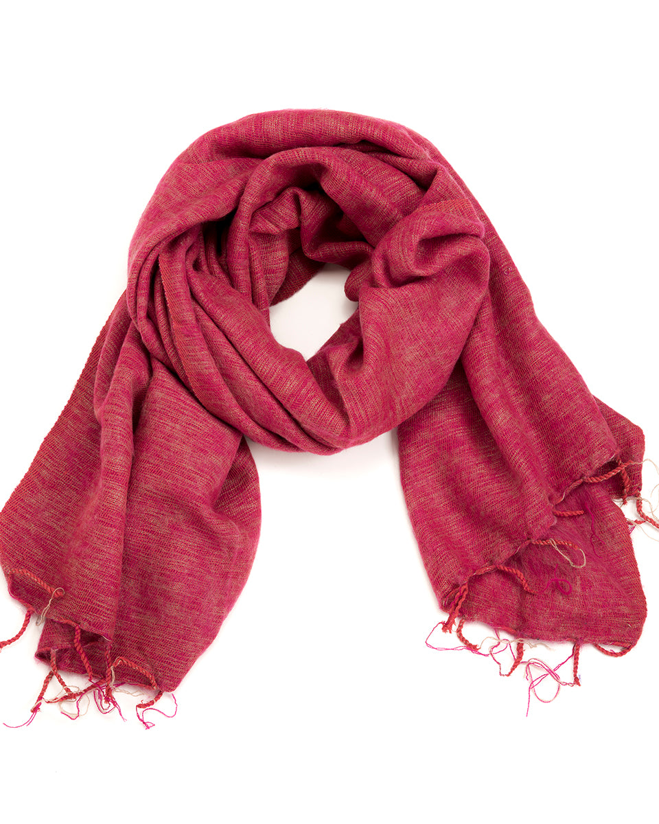 Brushed Woven Shawl in Dusty Pink