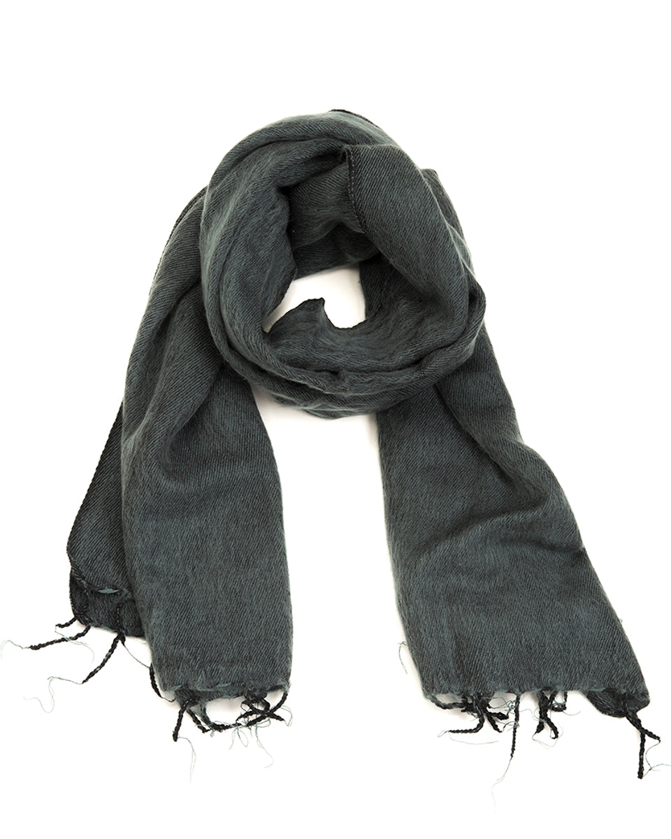 Brushed Woven Shawl in Silver