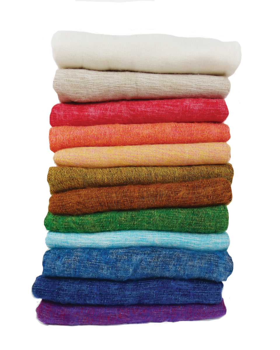 Spring Pack (12 Brushed Woven Shawls)