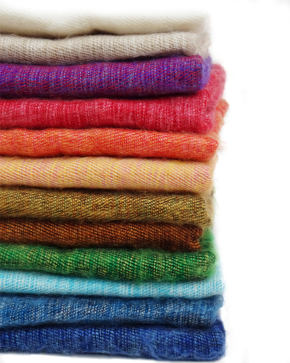 Spring Pack (12 Brushed Woven Shawls)